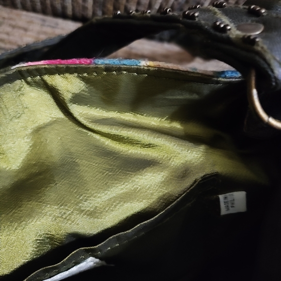 Vintage Mary Frances Beaded Bag Purse Heart Stones Peace Boho Clean Gorgeous - Picture 8 of 14